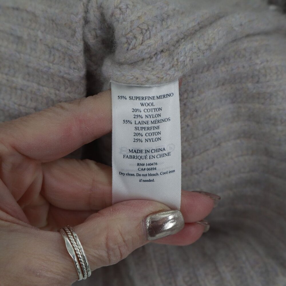 Faherty Heather Gray Turtleneck Sweater - image 6